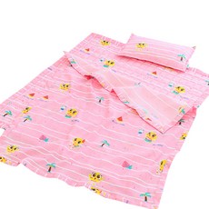 보네브 신비아파트 인견 리플 낮잠 이불 세트, 금비 바다