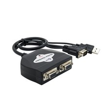 컴스 모니터 분배기 2대1 USB 전원 케이블 일체형, LC530