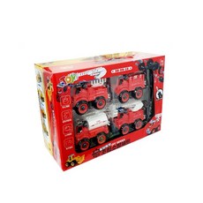 玩具和玩具 DIY 組裝消防建築套組, 混色