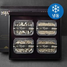 건푸드 다시 멸치 120g + 고바 멸치 120g + 가이리 멸치 130g + 지리 멸치 180g 4종 선물세트 (냉동), 1세트