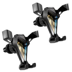 마인디 차량용 ABS 심플 휴대폰 거치대 M210716-1202, 블랙, 2개