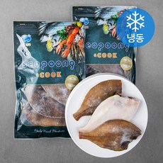 서풍앤쿡 손질 가자미 (냉동), 600g, 2팩