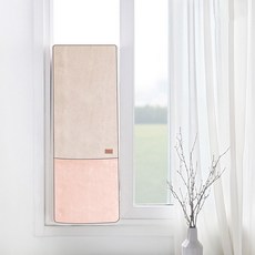 주호데코 먼지제로 에어컨커버 삼성 창문형, 핑크