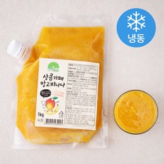 프레시히어로 상큼 카페 망고바나나 퓨레 (냉동), 1kg, 1개