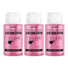 위드샨 대용량 펌프형 슈퍼네일리무버, 200ml, 3개