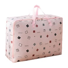 조이앤조이 대용량 패턴 이불수납 가방 XL, 10 핑크 큐브, 1개