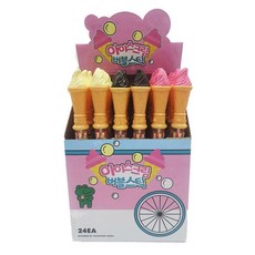 재미존 아이스크림 버블스틱 3종 x 8p, 아이보리, 블랙, 핑크, 1세트