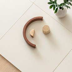 따사룸 테트리스 TPU 매트 15T, 페브릭 코코 밀크, 4개, TPU매트
