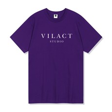 빌락트 남녀공용 18수 빅사이즈 VL헤리티지 로고 반팔 티셔츠