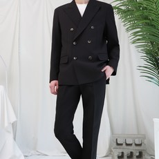 엑스바코드 남성용 데일리 더블 정장 수트 세트