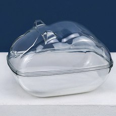 透明倉鼠浴缸浴室馬桶小 13 x 9 x 9cm, 1個, 透明