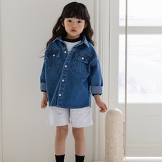 키즈데님셔츠