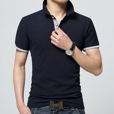 마켓A 맨슬림 카라 반팔티셔츠