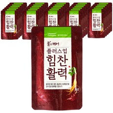 풀무원 풀스케어 플러스업 힘찬활력 홍삼 파우치, 30개, 80ml