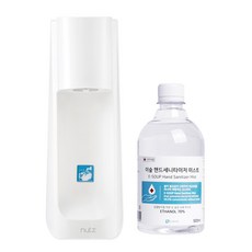 Nutz 프리미엄 자동분사 손소독기 액체타입 1000ml NS-02 + 이숲 액체 소독액 500ml 세트, NS-02(손소독기)