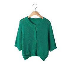 여성반팔니트가디건