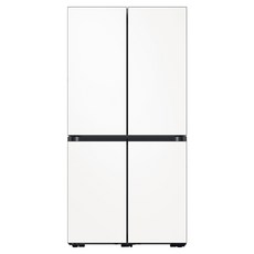 삼성전자 비스포크 냉장고 4도어 키친핏 615L 방문설치, 새틴 화이트, RF60B91C3W6