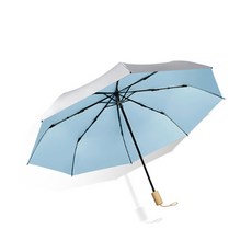 실버 배색 접이식 우산 양산