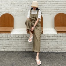 카키그린군복점프슈트