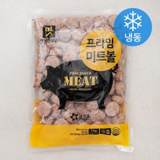 행복한맛남 프라임 미트볼 (냉동), 1kg, 1개