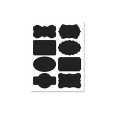 Uming Store名字貼紙, 1個, 黑色類型 2
