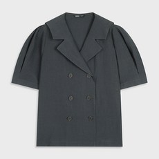 더블버튼블라우스