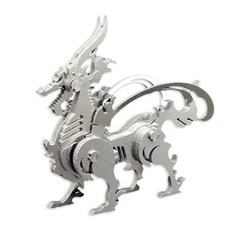 soonZAM 鋼現實銀3D DIY塑料型16 Silvertic Gapryong, 1個