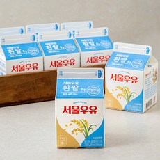 서울우유 흰쌀우유, 8개, 300ml