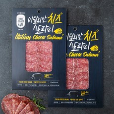 존쿡델리미트 이탈리안 치즈 살라미, 50g, 2개