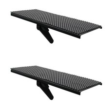 엘디엘마운트 티비 셋탑박스 공유기 사운드바 거치대 APL-S300, 블랙, 2개