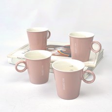 PAULUS 新混合咖啡杯, 粉色的, 4個