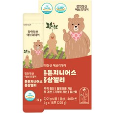 장인정신에브리데이 튼튼지니어스 홍삼 젤리 15p, 225g, 1개