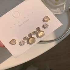 수다쿠 여성용 플레이넷 고급 은침 s925 귀걸이 세트 e4892