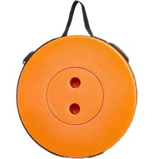 더벨라 야외 낚시 캠핑 튼튼한 접이식 의자, 블랙오렌지, 1개