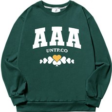 언탭트 남성용 M~4XL 빅사이즈 AAA 빅 프린팅 맨투맨 티셔츠