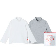 오즈키즈 아동용 찹쌀떡 폴라 티셔츠 2종 세트