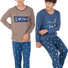 TS7 남성용 울트라기모 홈웨어 파자마 상하의 2종 세트 0641