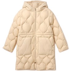 레노마키즈 여아용 물결 중경량 롱 다운 점퍼 R2241F057