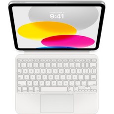 Apple 정품 매직 키보드 폴리오 iPad 10세대용, 화이트, 영어