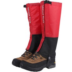 登山防水緊身褲腳套 基本款 2入, 紅色的