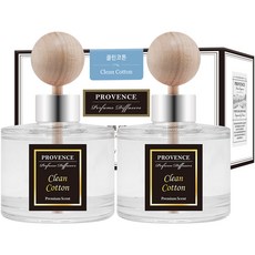 더허브샵 프로방스 퍼퓸 차량용 디퓨저, 클린코튼, 120ml, 2개