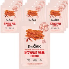 아임닭 닭가슴살 육포 스파이시, 30g, 10개