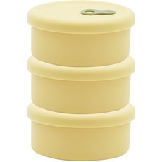 생활엔 담따 올 실리콘 스팀홀 원형 용기 250ml, 3개