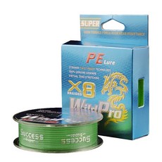 Wild Pro PE Line X8編織複合釣魚線, 灰綠色