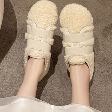 페이퍼먼츠 여성용 투밴딩 발편한 겨울 털 로퍼 00870