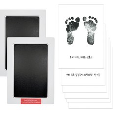 마이리틀제이 유아용 셀프 손도장 발도장 스탬프 세트, 블랙, 1개