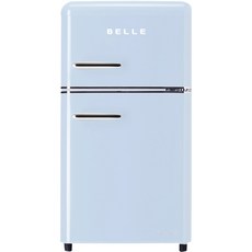 벨 레트로 글라스 냉장고, 스카이블루, RD09ASBH