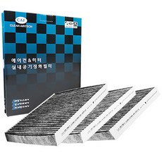 맑은필터 활성탄 자동차 에어컨필터 3p, 1개, 101C