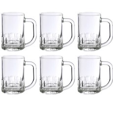 삼호유리 럭키글라스 큐빅 하이볼 머그컵 310ml LG-312311, 6개