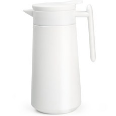 파파럽 보온 보냉 주전자, 화이트, 860ml, 1개